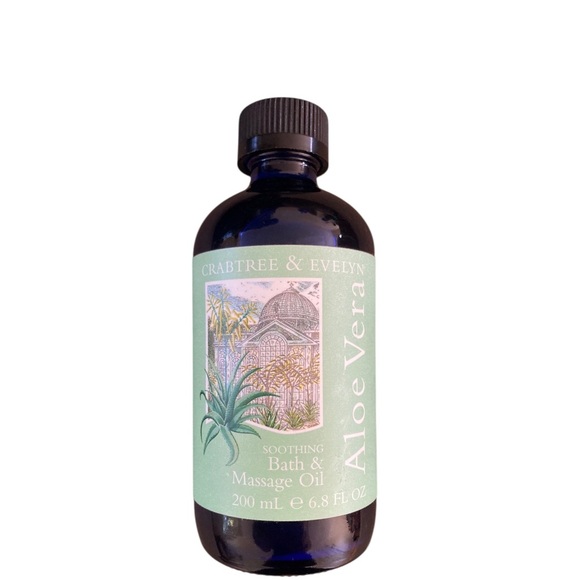 Crabtree & Evelyn Aloe Vera Soothing Bath & Massage Oil NEW 200 ml 6.8 oz - Picture 3 of 7
